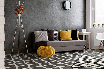 Матовый керамогранит WOW Drops 108807 Natural Rhombus Decor Graphite 18,5х18,5см 0,413кв.м.