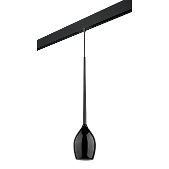 Трековый светильник Lightstar Meta d'uovo PRO807117 40Вт E14 чёрный для однофазного трека