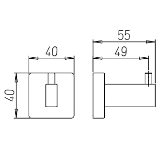 Крючок Paini Dax-DaxR 84CR011 хром