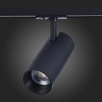 Трековый светильник ST Luce MONO ST350.436.30.36 30Вт LED матовый чёрный для однофазного трека