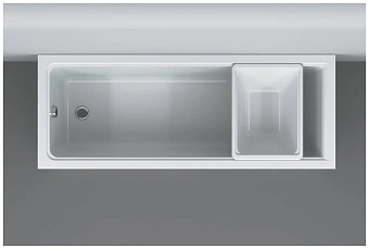 Контейнер для ванной AM-PM Gem W90A-070-070W-C белый