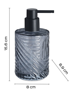 Дозатор Gedy Corinne CR80(05) чёрный матовый