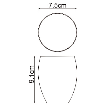 Стакан в ванную WASSERKRAFT RUWER K-6728 нержавеющая сталь
