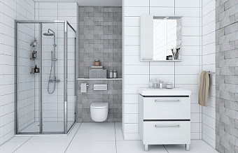 Угловое ограждение Акватон Prima 1A231205XX000 190х80см стекло прозрачное