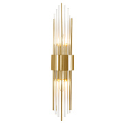 Бра CRYSTAL LUX ATENTO ATENTO AP2 BRASS/TRANSPARENTE 120Вт E14