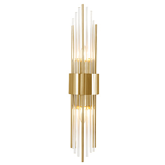 Бра CRYSTAL LUX ATENTO ATENTO AP2 BRASS/TRANSPARENTE 120Вт E14