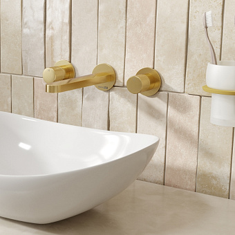 Смеситель для раковины WASSERKRAFT Schunter 8200 8245 золотой