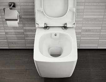 Унитаз подвесной VITRA Metropole 7672B003-1687 безободковый без микролифта