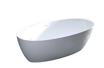 Ванна каменная SALINI ALDA 101914GRH S-Sense глянцевая 160х70см отдельностоящая