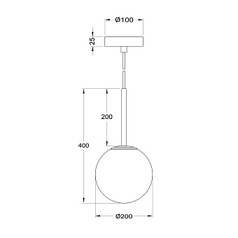 Светильник подвесной Maytoni Basic form MOD321PL-01G3 40Вт E14