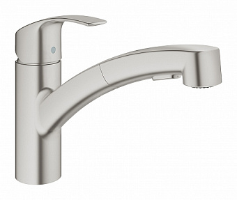 Смеситель для кухни GROHE Eurosmart 30305DC0 поворотный излив нержавеющая сталь