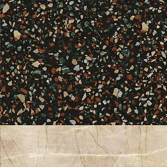 Матовый керамогранит ABK Play PF60005897 Marble Black 20х20см 1,04кв.м.