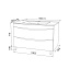 Тумба с раковиной IDDIS Cloud CLO10WFi95K 47х100х81см