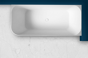 Ванна каменная Abber Stein AS9621-1.7 R 170х75см пристенная