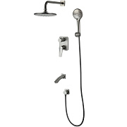 Душевая система LEMARK Bronx LM3722GM графит