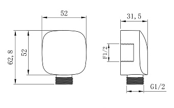 Шланговое подключение LEMARK LM8085C хром