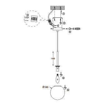 Светильник подвесной Maytoni Basic form MOD321PL-01G2 40Вт E14