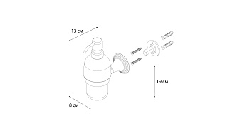 Дозатор FIXSEN LUKSOR FX-71612B чёрный сатин