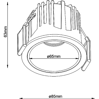 Светильник точечный встраиваемый Maytoni Alfa LED DL043-01-15W4K-RD-WB 15Вт LED
