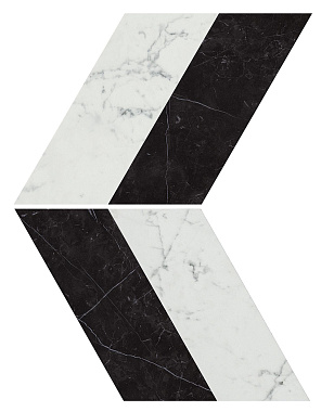 Керамическая мозаика Atlas Concord Италия MARVEL STONE AS2F Chevron Cold Lappato 22,5х22,9см 0,31кв.м.