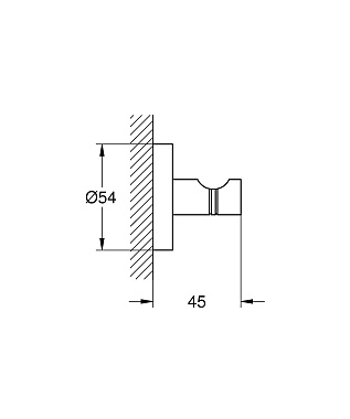 Крючок GROHE Essentials 40364GN1 Холодный рассвет