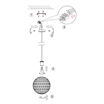 Светильник подвесной Maytoni Pendant P022PL-01B 40Вт E27