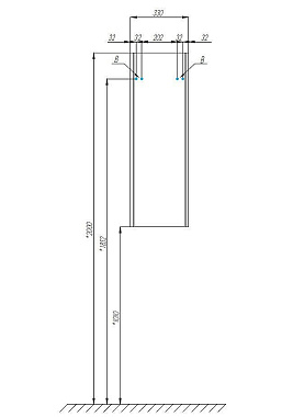 Шкаф подвесной Акватон Сакура 1A220803SKW8R 33х33х99см белый глянец/ольха наварра