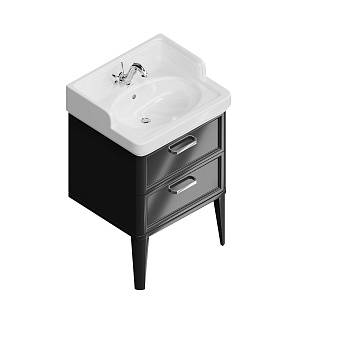 Тумба под раковину напольная KERAMA MARAZZI Pompei PO.N.60.2.BLK 50х60х92,5см
