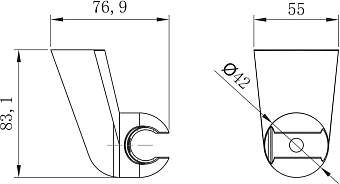 Держатель для душа LEMARK LM8080C хром