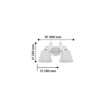 Светильник настенный F-Promo Amanda 2150-2W 80Вт E14