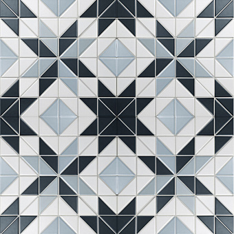 Керамическая мозаика Starmosaic Homework TR2-BLM-BL1 Albion Star Blue 27,5х27,5см 1,52кв.м.
