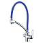 Смеситель для кухни LEMARK Comfort LM3070C-Blue гибкий излив синий/хром