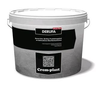 Декоративное покрытие DERUFA Crem-plast Образует шероховатую поверхность 15кг