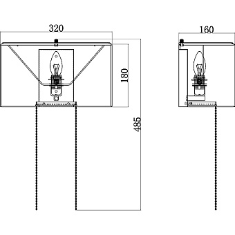 Бра Maytoni Impressive MOD151WL-01G 40Вт E14