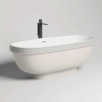 Ванна каменная SALINI GRECA 103021MRH S-Stone матовая 180х80см отдельностоящая
