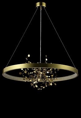Люстра подвесная CRYSTAL LUX GARDEN GARDEN SPLED+4 D800 GOLD 300Вт 5 лампочек G9/LED