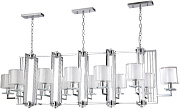 Люстра подвесная CRYSTAL LUX NICOLAS NICOLAS SP12 L1600 NICKEL/WHITE 720Вт 12 лампочек E14