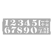 Трафарет VINCENT DECOR Art Decor Цифры Арабские и Римские 15х45см