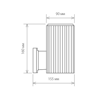 Светильник ландшафтный Elektrostandard Strict a032625 1404 60Вт IP54 E27 серый