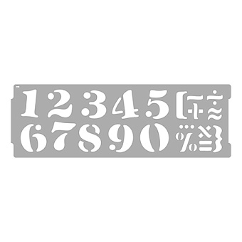 Трафарет VINCENT DECOR Art Decor Цифры Арабские и Римские 15х45см