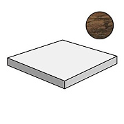 Плитка для ступеней Atlas Concord Италия Axi ANL0 Dark Oak Scalino Angolare DX 22,5х22,5см 0,051кв.м. неполированная