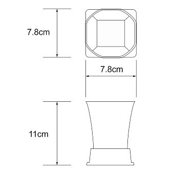 Стакан в ванную WASSERKRAFT Exter K-5528 светлая бронза