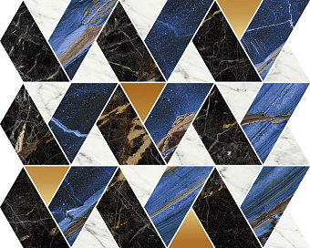 Полированный керамогранит NAXOS Rhapsody 118820 Mosaic Mood Blue 30х34см 0,51кв.м.