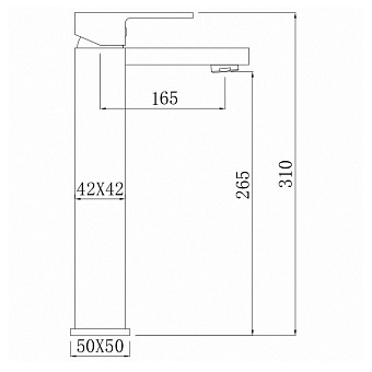 Смеситель для раковины Comforty FC045B-CMT чёрный