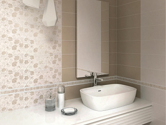 Бордюр KERAMA MARAZZI POF012 Карандаш Бисер беж 20х1,4см 0,112кв.м.