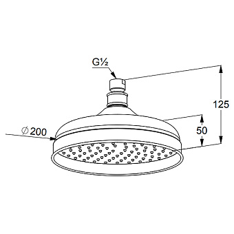 Верхний душ KLUDI Adlon 2751005 хром