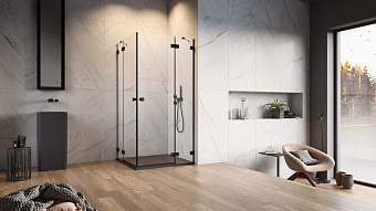 Душевая дверь RADAWAY Essenza 10096100-54-01L 200х100см стекло прозрачное
