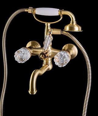 Смеситель для ванны Boheme Crystal 313-CRST бронза