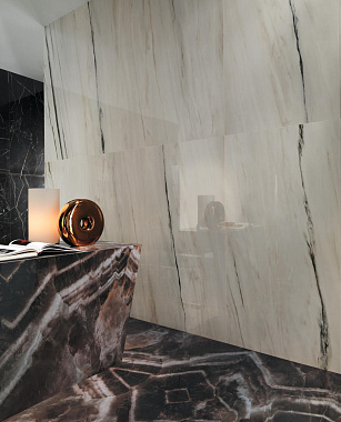 Лаппатированный керамогранит Atlas Concord Италия Marvel Dream A7FS Bianco Lappato 2PZ 75х150см 2,25кв.м.