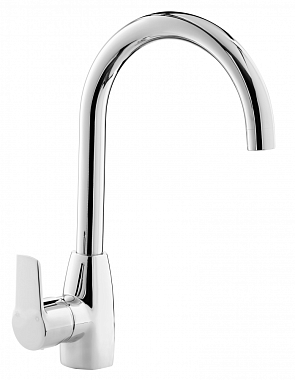 Смеситель для кухни Azario ENZO AZ-15714431 высокий излив хром